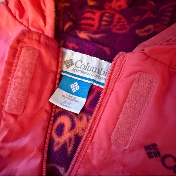 Columbia Baby Snowsuit Bunting Pink Purple Fleece 3–6 Months - Picture 10 of 10